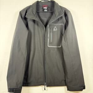 Gerry XL Men’s Black Workwear Jacket Softshell Fleece Lined Utility Coat